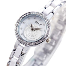 Flower Style Sliver Watch Brand Watch Women Diamond Wristwatch Ladies Watch ClockWristwatches Stainless Watch J4U66
