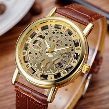 Brand Men's waterproof double-sided Leather Strap Men Waterpoof Mechanical Wristwatches ClockWatch Relogio Masculino J4U66