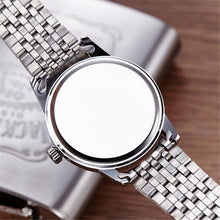 FashionWomen Men Business Stainless Steel Quartz Date Calendar Wrist Watch Gift for Lovers relogio masculino J4U66