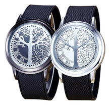FashionWomen Men Fashion Couple Touch Screen Circular Pattern Ssilicone Band LED Wrist Watch Gift for Lovers J4U66