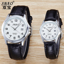 FashionWomen Men Retro Calendar Couple High-grade Business Belt Watch Gift for Lovers relogio masculino J4U66
