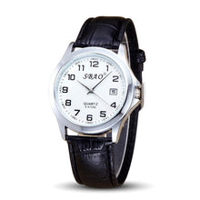 FashionWomen Men Retro Calendar Couple High-grade Business Belt Watch Gift for Lovers relogio masculino J4U66
