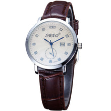 Fashion Women Men Retro Simple Temperament Calendar Couple High-grade Business Belt Watch Gift for Lovers relogio masculino J4U66
