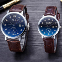 Fashion Women Men Retro Simple Temperament Calendar Couple High-grade Business Belt Watch Gift for Lovers relogio masculino J4U66