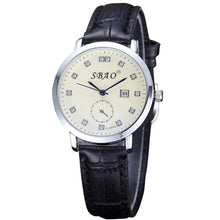 Fashion Women Men Retro Simple Temperament Calendar Couple High-grade Business Belt Watch Gift for Lovers relogio masculino J4U66