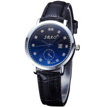 Fashion Women Men Retro Simple Temperament Calendar Couple High-grade Business Belt Watch Gift for Lovers relogio masculino J4U66