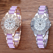 Glod Sliver Fashion High - end Watches Diamond women Ladies dress quartz watch bracelet watch montre femme relogio feminino J4U66
