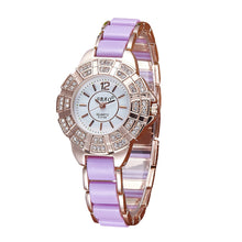 Glod Sliver Fashion High - end Watches Diamond women Ladies dress quartz watch bracelet watch montre femme relogio feminino J4U66