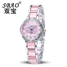 Glod women Ladies dress quartz watch Elegant Fashion Mother Of Pearl Dial bracelet watch montre femme relogio feminino J4U66