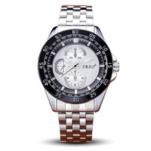 Luxury Men's Circular Dial 3 Movement Stainless Steel Strap Quartz Wrist Watch Men Sports Quartz-Watch Relogio Masculino J4U66