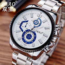 Luxury Men's Watch Stainless Steel Band Waterproof Quartz Business Wristwatch Men Sports Quartz-Watch Relogio Masculino J4U66