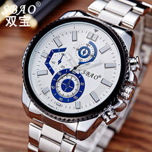 Luxury Men's Watch Stainless Steel Band Waterproof Quartz Business Wristwatch Men Sports Quartz-Watch Relogio Masculino J4U66