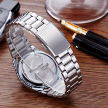 Luxury Men watch stainless steel double calendar quartz watch luminous waterproof Business Quartz-Watch Relogio Masculino J4U66