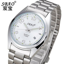 Luxury Men watch stainless steel double calendar quartz watch luminous waterproof Business Quartz-Watch Relogio Masculino J4U66