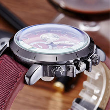 Sport Watches Men Luxury Brand Red Canvas Strap Men Army Military Wristwatches ClockQuartz Watch Relogio Masculino J4U66