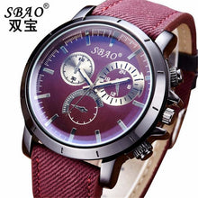 Sport Watches Men Luxury Brand Red Canvas Strap Men Army Military Wristwatches ClockQuartz Watch Relogio Masculino J4U66