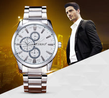 Sports Brand Quartz Mens Watches Top Brand Luxury Quartz-watch Clock Stainless SteelWristwatch Relogio Masculino J4U66