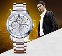 Watch Men Watches Top Brand Luxury Famous Waterproof WristwatchClock Sliver Quartz Wrist Watch Relogio Masculino J4U66