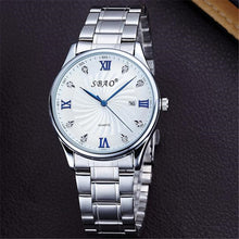 Wrist Watch Men Luxury Men's watch stainless steel calendar quartz watch waterproof Business Quartz-Watch Relogio Masculino J4U66