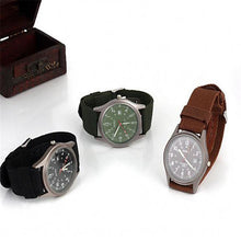 Fashion Sport Outdoor Men's Date Quartz Analog Wrist Watch Military Sports Canvas Strap Unisex Army Style Watch Homme Reloj J4U66