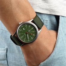 Fashion Sport Outdoor Men's Date Quartz Analog Wrist Watch Military Sports Canvas Strap Unisex Army Style Watch Homme Reloj J4U66