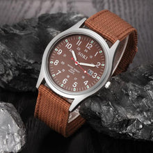 Fashion Sport Outdoor Men's Date Quartz Analog Wrist Watch Military Sports Nylon Strap Unisex Army Style Watch Homme Reloj J4U66