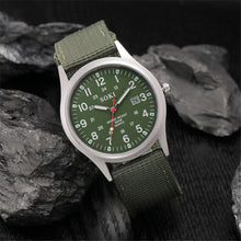 Fashion Sport Outdoor Men's Date Quartz Analog Wrist Watch Military Sports Nylon Strap Unisex Army Style Watch Homme Reloj J4U66