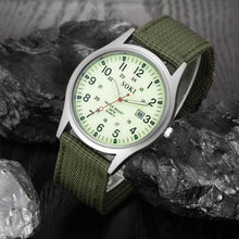Fashion Sport Outdoor Men's Date Quartz Analog Wrist Watch Military Sports Nylon Strap Unisex Army Style Watch Homme Reloj J4U66