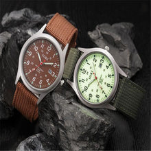 Fashion Sport Outdoor Men's Date Quartz Analog Wrist Watch Military Sports Nylon Strap Unisex Army Style Watch Homme Reloj J4U66