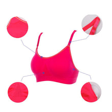 seamless racerback women padded push up fitness bra stretch workout crop tops J4U66