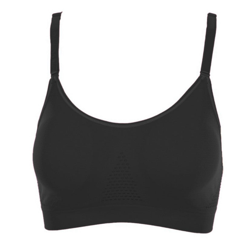 seamless racerback women padded push up fitness bra stretch workout crop tops J4U66