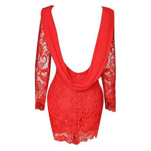 exy Women Lace Backless Clubwear Bodycon Mini Dress J4U66