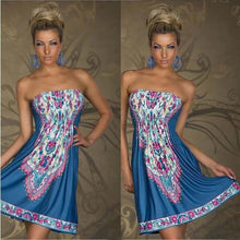 Women Dress Wrapped ChWaist Dress Bohemian Casual J4U66