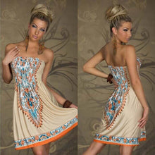 Women Dress Wrapped ChWaist Dress Bohemian Casual J4U66