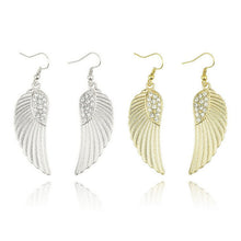 Fashion Women girls Jewelry Rhinestone Angel Wings Earrings J4U66