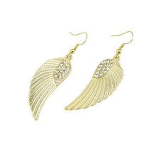 Fashion Women girls Jewelry Rhinestone Angel Wings Earrings J4U66