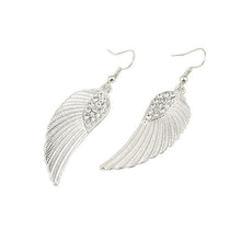 Fashion Women girls Jewelry Rhinestone Angel Wings Earrings J4U66