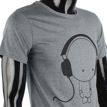 Fashion Men Boy Cotton Tees Shirt Short Sleeve Earphone T-Shirt Clothes J4U66