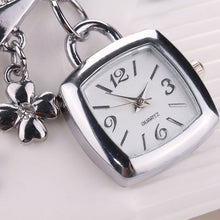 Fashion Women Love Rhinestone Chain Bracelet Wrist Watch Square Watch J4U66