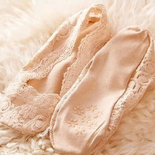 Fashion Women's Cotton Lace Antiskid Invisible Liner Low Cut Socks Causal  J4U66