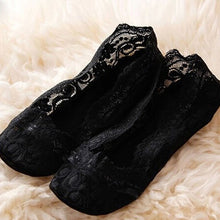 Fashion Women's Cotton Lace Antiskid Invisible Liner Low Cut Socks Causal  J4U66