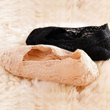 Fashion Women's Cotton Lace Antiskid Invisible Liner Low Cut Socks Causal  J4U66