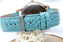 Women's Golden Bling Crystal Faux Leather Strap Analog Quartz Wrist Watch J4U66
