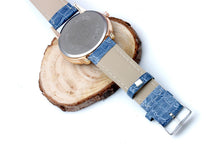 Women's Golden Bling Crystal Faux Leather Strap Analog Quartz Wrist Watch J4U66