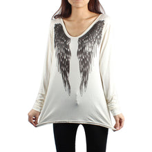 Sexy Women Long Sleeve V Neck Shirt Top Wing Front Top Shirt J4U66