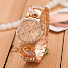 Women's Fashion Dress Luxury Bling Crystal Stainless Steel Band Analog Quartz Wrist Watch  J4U66
