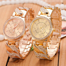 Women's Fashion Dress Luxury Bling Crystal Stainless Steel Band Analog Quartz Wrist Watch  J4U66