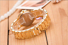 Women's Fashion Dress Luxury Bling Crystal Stainless Steel Band Analog Quartz Wrist Watch  J4U66