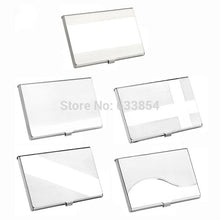 Stainless Steel Silver Aluminium Business ID Credit Card Holder Case Cover J4U66