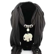 Necklace Scarves Elephants Pendant Jewelry Tassels Scarf Shawl Wrap J4U66